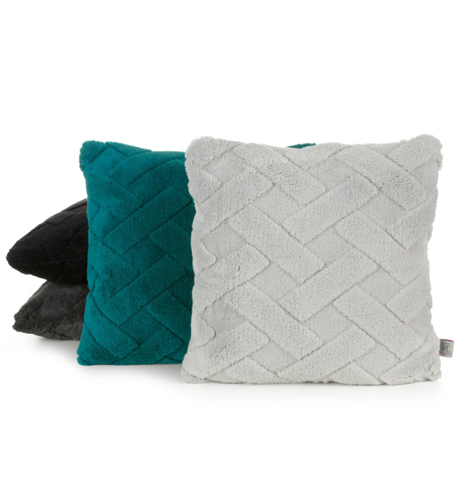 Povlak na polštář D91 CARO tmavě béžový