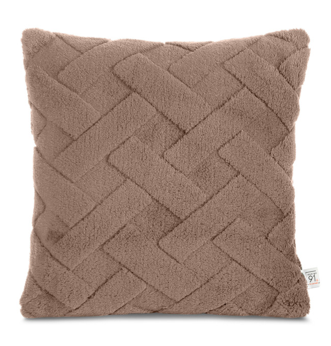 Povlak na polštář D91 CARO tmavě béžový