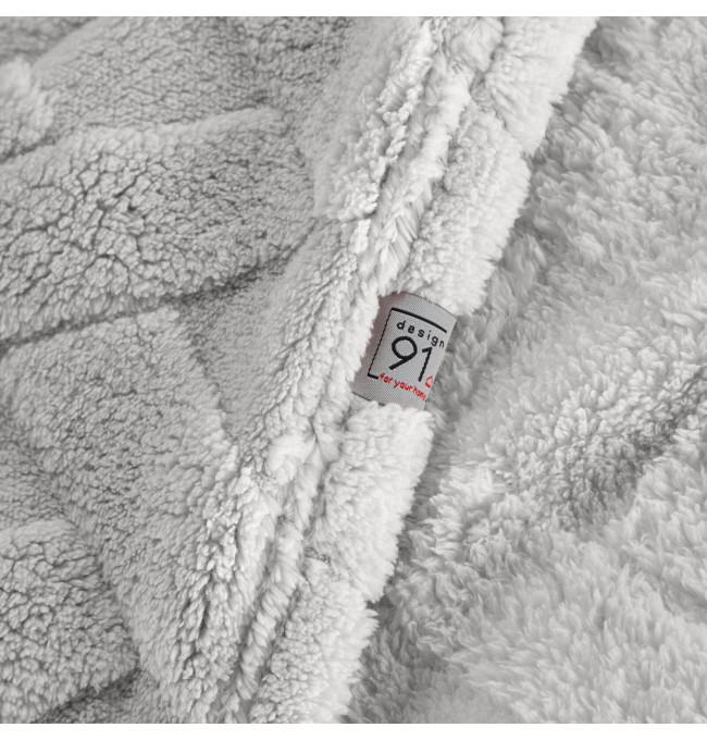 Povlak na polštář D91 CARO stříbrný