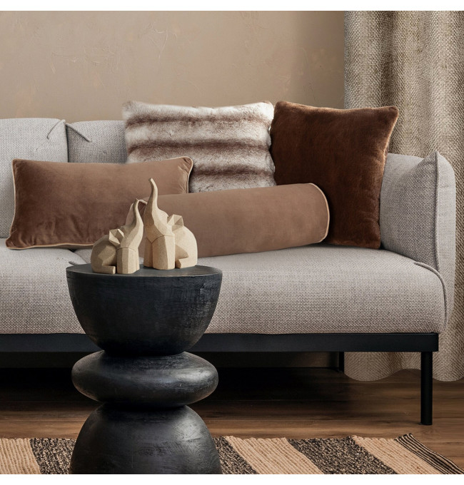 Povlak na polštář GAJA 3 tmavě hnědý