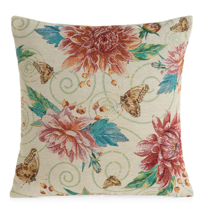 Povlak na polštář GOBELIN 12 béžový / červený