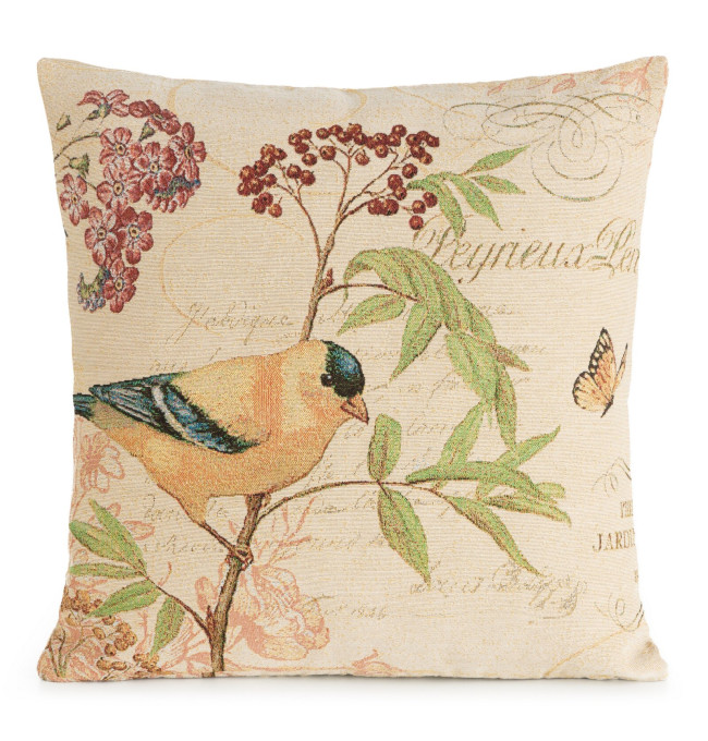 Povlak na polštář GOBELIN 13 béžový / zelený