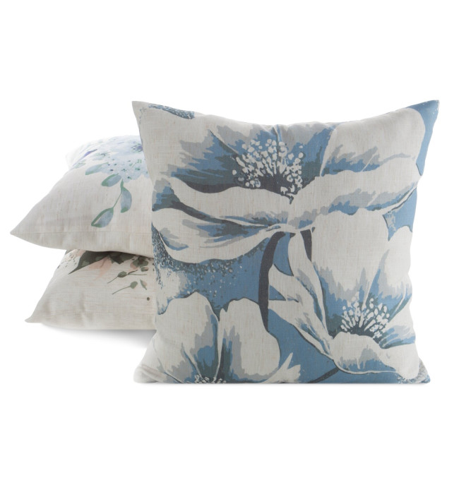 Povlak na polštář CHP 47 krémová / modrá