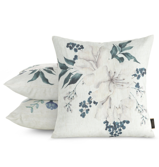 Povlak na polštář CHP 52 béžová/zelená