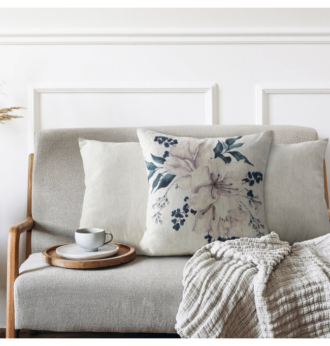 Povlak na polštář CHP 52 béžová/zelená