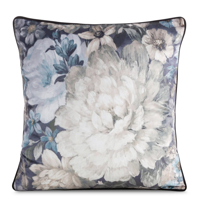 Povlak na polštář LUCIA krémová/modrá