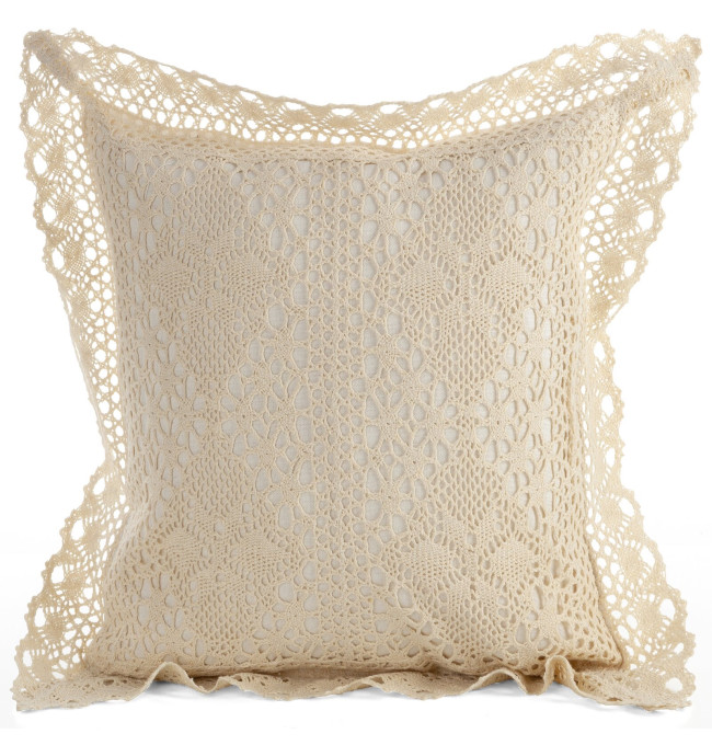 Povlak na polštář MEGAN světle béžový