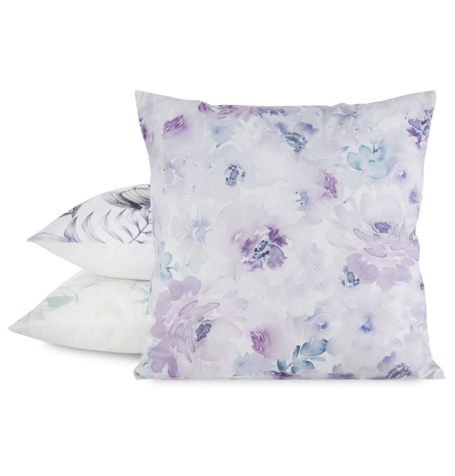 Povlak na polštář MINK 31 bílý / fialový