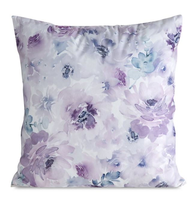 Povlak na polštář MINK 31 bílý / fialový