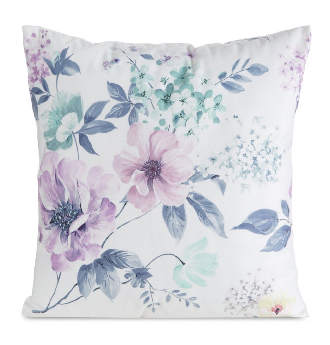 Povlak na polštář MINK 32 bílý / fialový