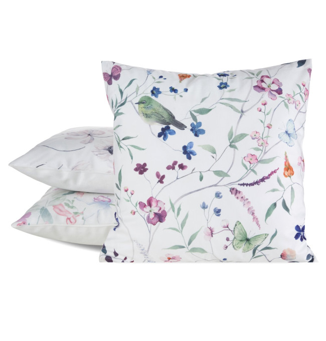 Povlak na polštář MINK 36 bílý / zelený