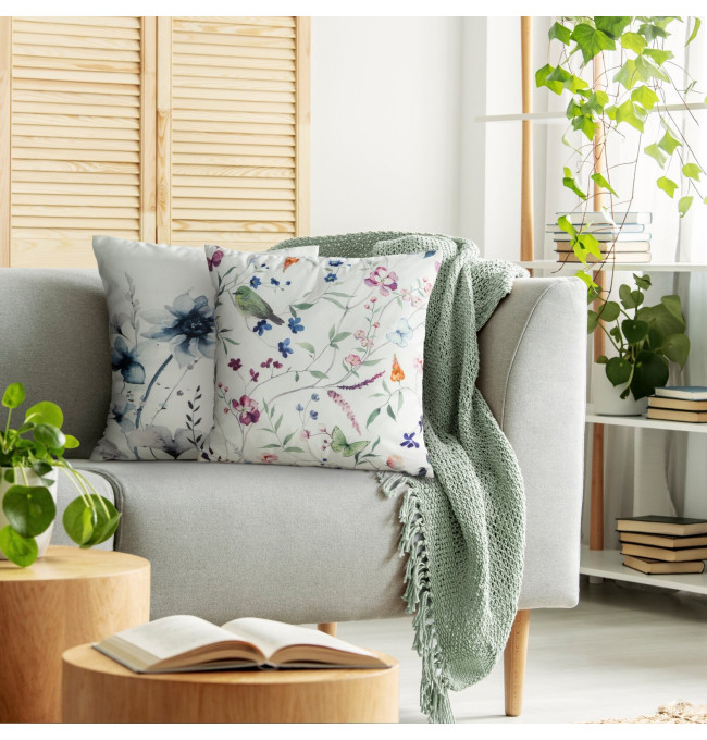 Povlak na polštář MINK 36 bílý / zelený