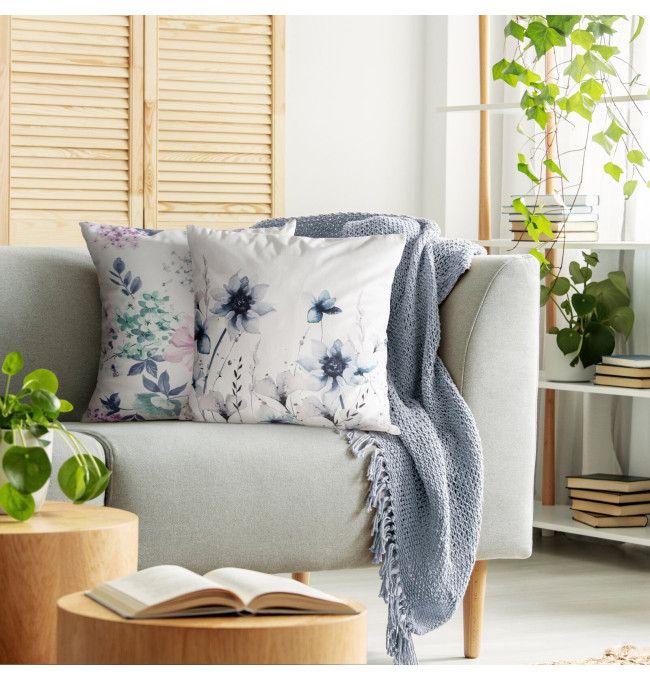 Povlak na polštář MINK 37 bílý / granátový