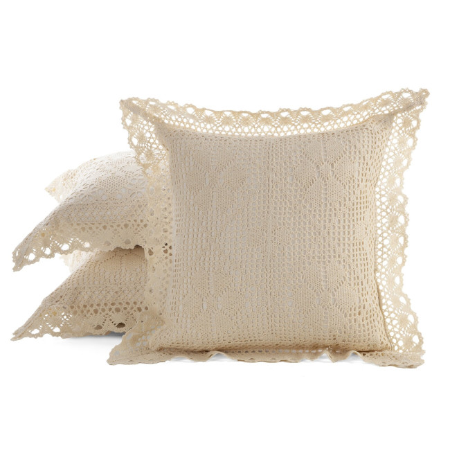 Povlak na polštář MIRELLA světle béžový