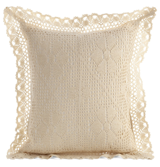 Povlak na polštář MIRELLA světle béžový