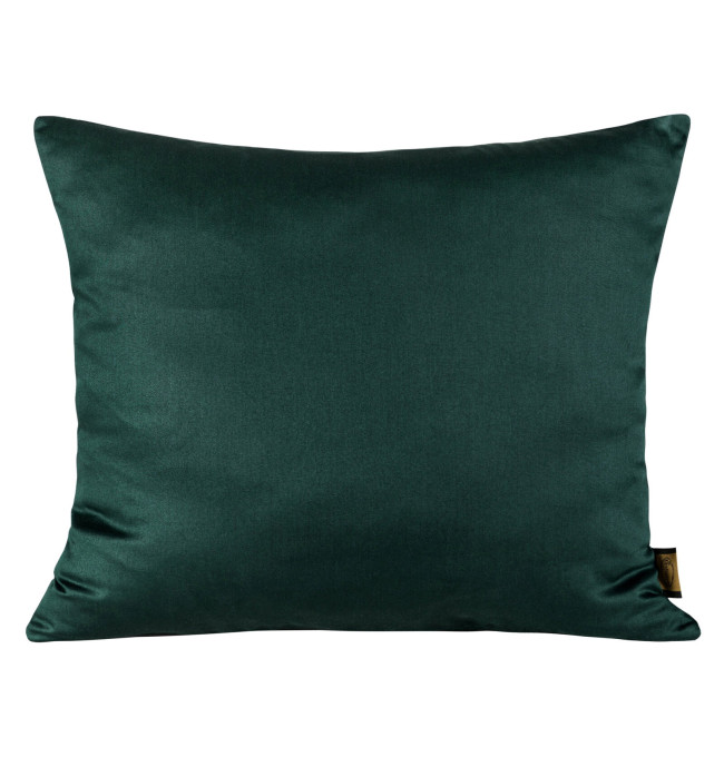 Povlak na polštář NOVA saténový, tmavě zelený
