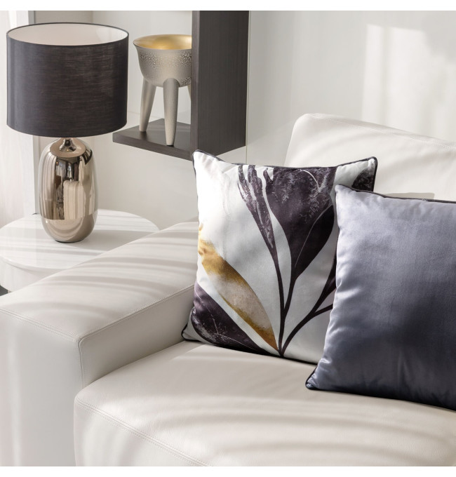 Povlak na polštář VELVET 167 bílý / černý