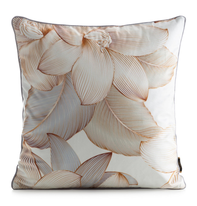 Povlak na polštář VELVET 197 béžový / zlatý