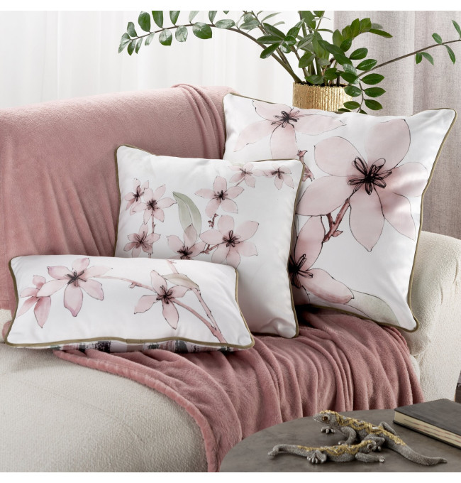 Povlak na polštář BIANCA bílý / krémový