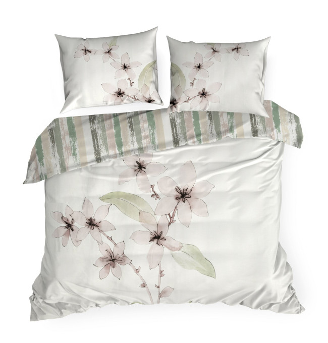 Ložní souprava BIANCA bílá / pudrově růžová