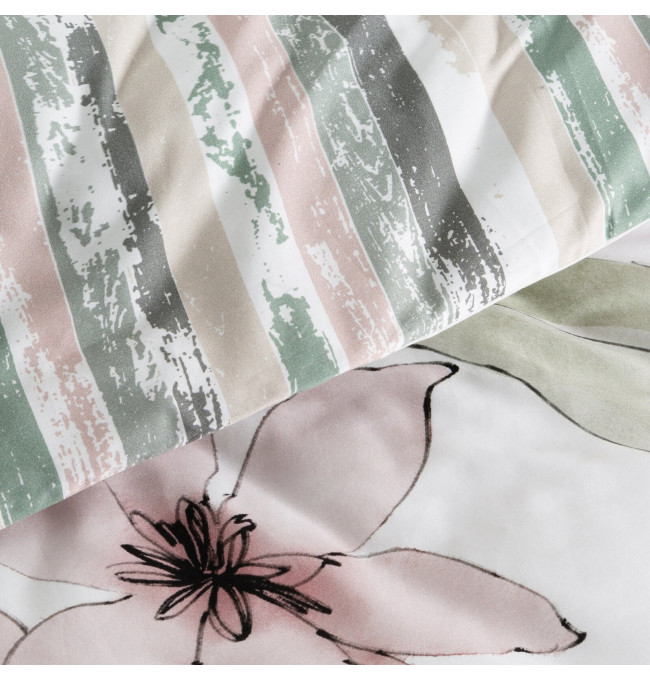 Ložní souprava BIANCA bílá / pudrově růžová