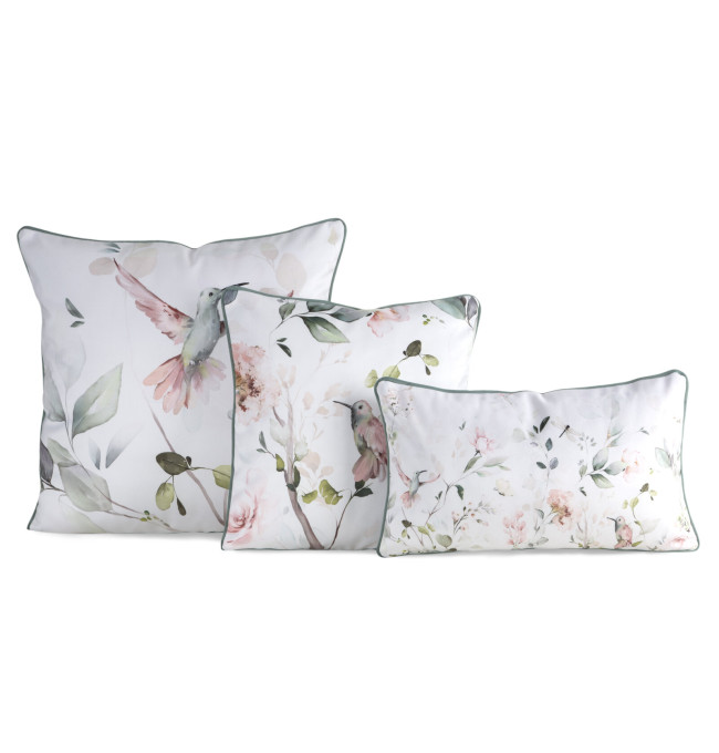 Povlak na polštář INEZ bílý / zelený