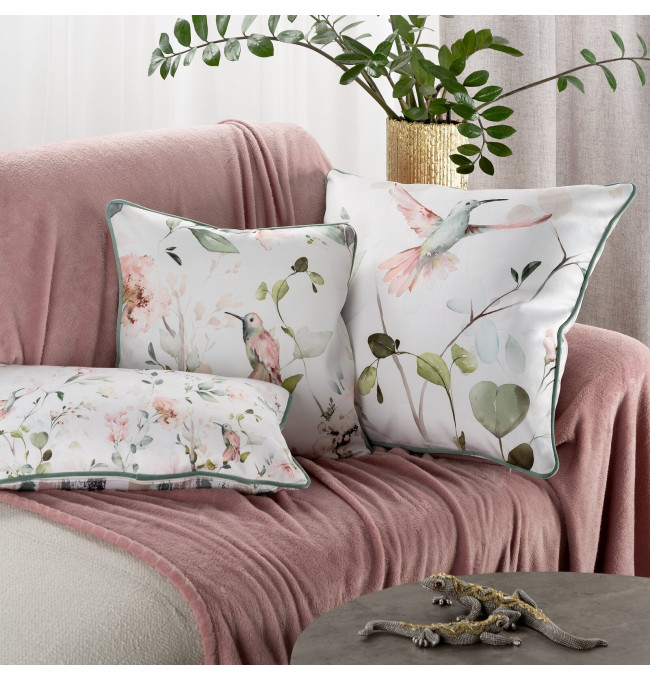 Povlak na polštář INEZ bílý / zelený