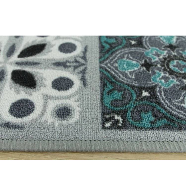 Protiskluzový běhoun Patchwork - tyrkys