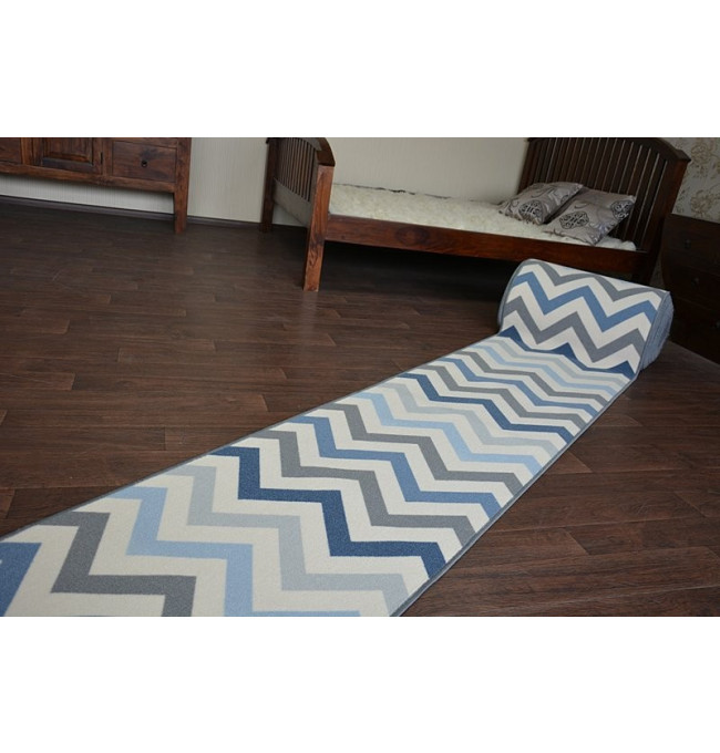 Protiskluzový běhoun SKY nebeský ZYGZAK