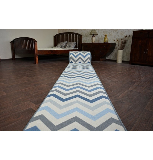 Protiskluzový běhoun SKY nebeský ZYGZAK