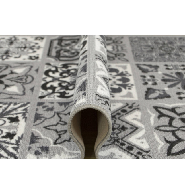 Protiskluzový koberec / běhoun Patchwork šedý