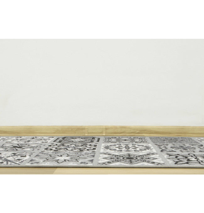 Protiskluzový koberec / běhoun Patchwork šedý