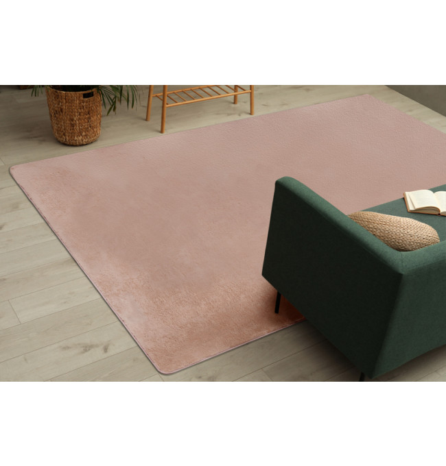 Protiskluzový koberec POSH Shaggy špinavě růžový