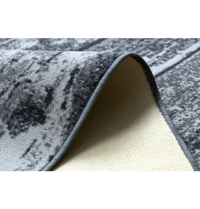 Protiskluzový koberec WOOD dřevo, desky - šedý