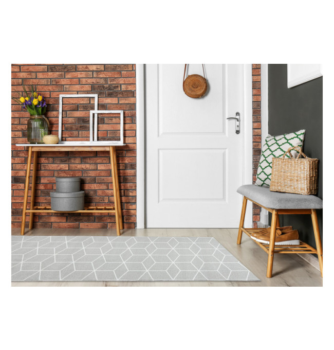 Protiskluzový běhoun CUBE kostka šedý - výprodej