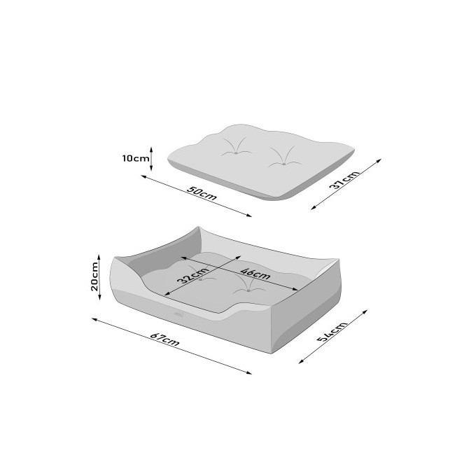 Pelíšek PUFFY R1 černé tlapky, prestige