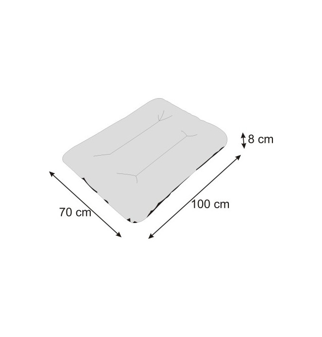 Matrace ECO PRESTIGE R2 károvaný, modrý