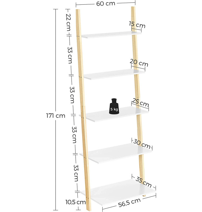 Žebříkový regál LLS201N01
