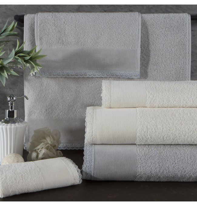 Sada ručníků EMI 03 stříbrná