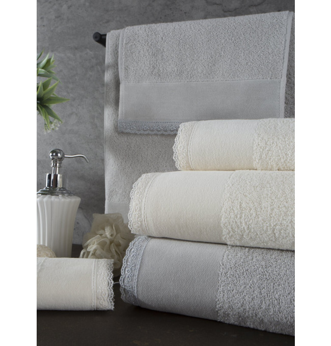 Sada ručníků EMI 03 stříbrná