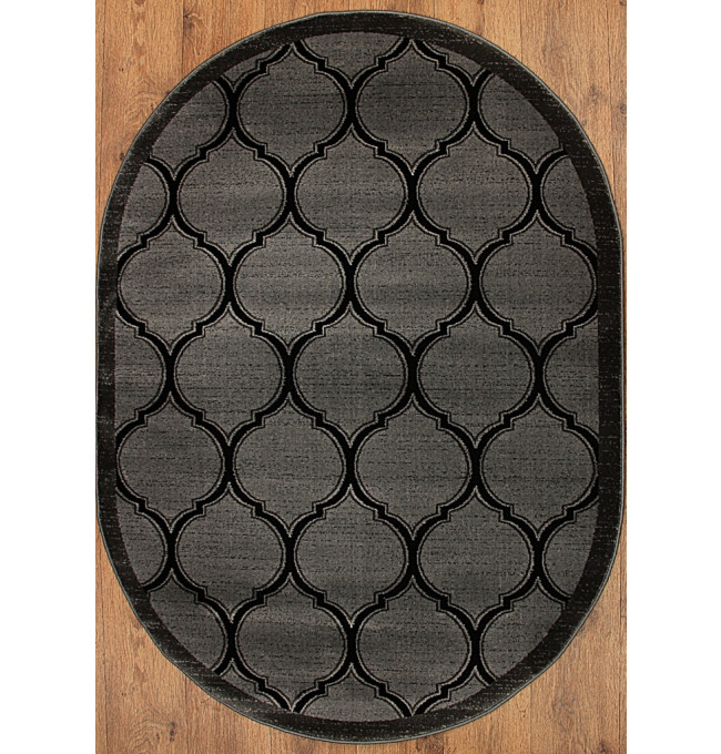 Koberec ROXY 9264A BLACK ovál