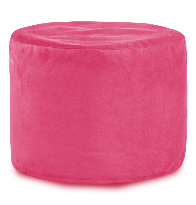 Taburetka Cilindro Růžová plyš