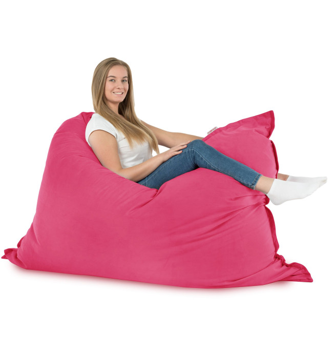 Polštář na sezení růžový plyš