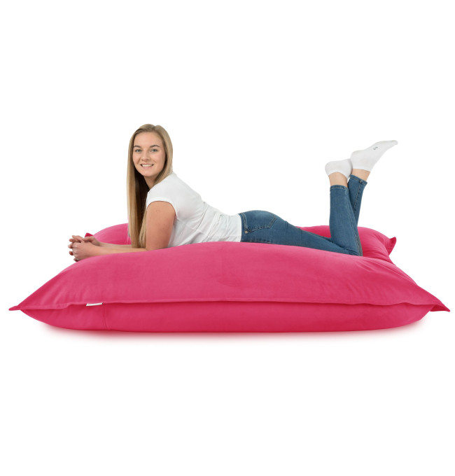 Polštář na sezení růžový plyš