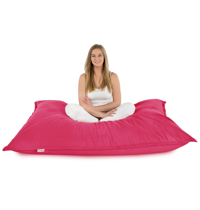 Polštář na sezení růžový plyš