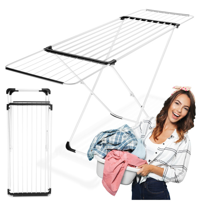 Výsuvný sušák na prádlo ARIA bílý