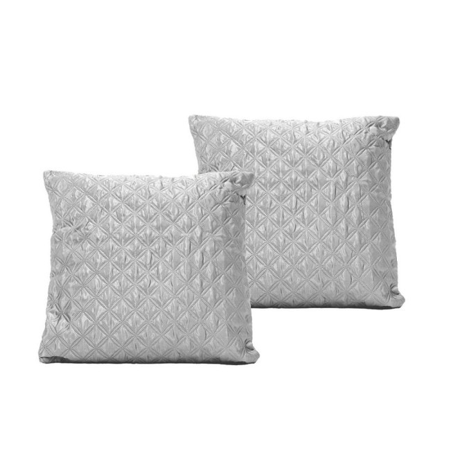 Saténový přehoz Palermo stříbrný / šedý