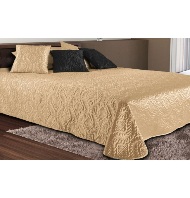 Saténový přehoz VERONA BEIGE