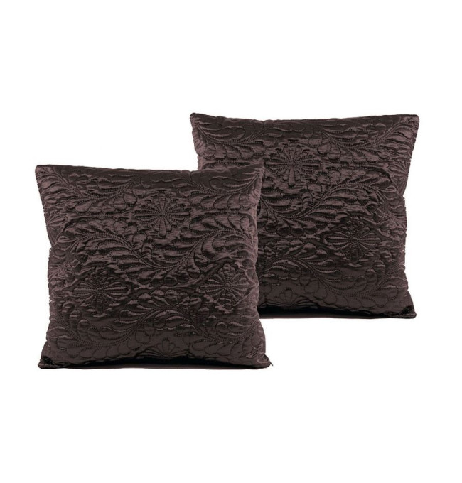 Saténový přehoz VERONA hořká čokoláda