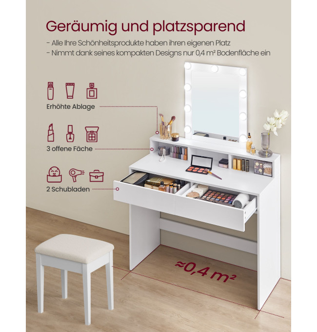 Toaletní stolek s osvětlením RDT164W01